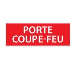 Panneau de signalétique "Porte coupe-feu" - 210 x 75 mm