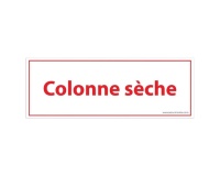 Panneau sécurité incendie – Colonne sèche – Format 210x75 mm