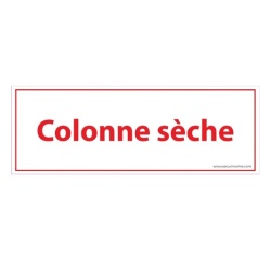 Panneau sécurité incendie – Colonne sèche – Format 210x75 mm