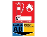 Panneau Incendie - Extincteur Classe AB - 160 x 250 mm PVC 2 mm
