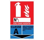 Panneau signalétique Extincteur pour Feux de Classe A - 160 x 250 mm PVC 2 mm