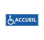 Panneau ACCUEIL + symbole PMR