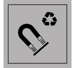 Panneau Recyclage - Acier magnétique - PI PF 064 - ISO 7001