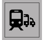 Panneau d'information - Pôle de correspondance ou gare routière - ISO 7001 - Gravoply