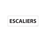 Plaque de porte ESCALIERS - 210 x 75 mm