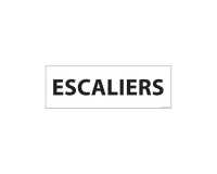 Plaque de porte ESCALIERS - 210 x 75 mm