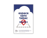 Panneau Espace sans tabac - Périmètre sans tabac