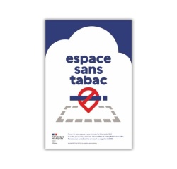 Panneau Espace sans tabac - Périmètre sans tabac