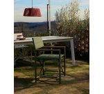 DE_Chaise pliable d’extérieur Tisno en aluminium vert et textilène vert