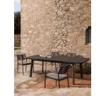 Tavolo allungabile da esterno Izola in alluminio con finitura grafite 220 (280) x 100 cm