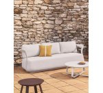 DE_Canapé Tamaris 3 places en aluminium écru 217 cm