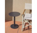 DE_Table auxiliaire Asinara en aluminium graphite Ø 40 cm