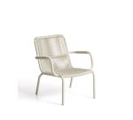 DE_Fauteuil empilable Salis en aluminium écru et corde synthétique écrue