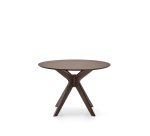 Table Ronde Naanim en placage de noyer Ø 100 cm