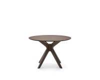 Naanim round table in walnut veneer, Ø 100 cm