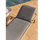 Coussin pour bain de soleil Maoni 100 % PET vert 50 x 175 cm