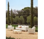 DE_Ensemble Aleria avec canapé 3 places, 2 fauteuils et table basse en aluminium et corde synthétique écru