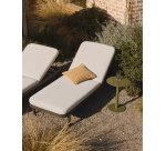 Table auxiliaire Asinara en aluminium vert Ø 40 cm