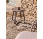 Table auxiliaire d’extérieur Tamaris en aluminium taupe Ø 48 cm