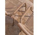 DE_Fauteuil empilable Salis en aluminium taupe et corde synthétique beige