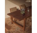 Tavolo da esterni Itani in legno massiccio di acacia 200 x 100 cm FSC 100%