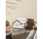 Fauteuil Menfi en bois d’acacia et corde verte FSC 100%