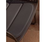 Coussin de chaise Sindera graphite 45 x 43 cm