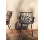 DE_Chaise d’extérieur Surpika avec pieds en acier graphite
