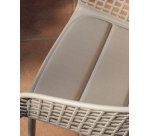 Coussin de chaise Sindera beige 45 x 43 cm