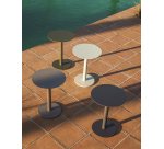 DE_Table auxiliaire Asinara en aluminium graphite Ø 40 cm
