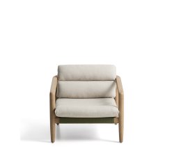 Fauteuil Menfi en bois d’acacia et corde verte FSC 100%