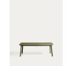 Tavolo allungabile da esterno Izola in alluminio con finitura verde 220 (280) x 100 cm