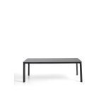 DE_Table Anafi en pierre frittée et aluminium graphite 220 x 100 cm