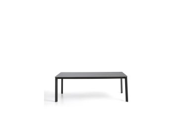 Table Anafi en pierre frittée et aluminium graphite 220 x 100 cm