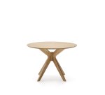 Table Ronde Naanim en placage de chêne Ø 100 cm