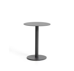 DE_Table auxiliaire Asinara en aluminium graphite Ø 40 cm