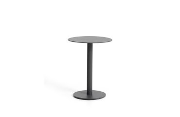 Table auxiliaire Asinara en aluminium graphite Ø 40 cm