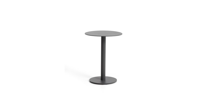 DE_Table auxiliaire Asinara en aluminium graphite Ø 40 cm