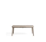 Table extensible d’extérieur Izola en aluminium avec finition taupe 185 (235) x 100 cm