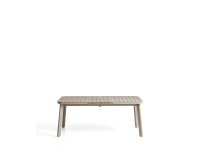Tavolo allungabile da esterno Izola in alluminio con finitura taupe 185 (235) x 100 cm