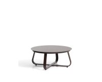 Tavolino da esterno Tamaris in alluminio marrone Ø 80 cm