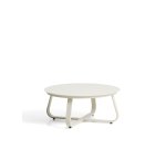 Tamaris ecru aluminium outdoor coffee table Ø80cm