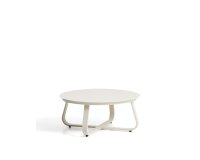 Tamaris ecru aluminium outdoor coffee table Ø80cm