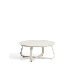 DE_Table basse d’extérieur Tamaris en aluminium écrue Ø 80 cm