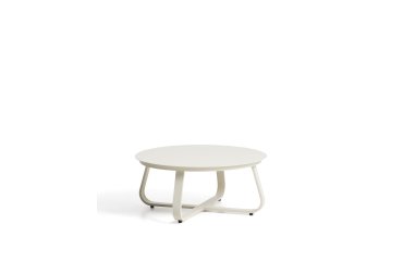 Tamaris ecru aluminium outdoor coffee table Ø80cm