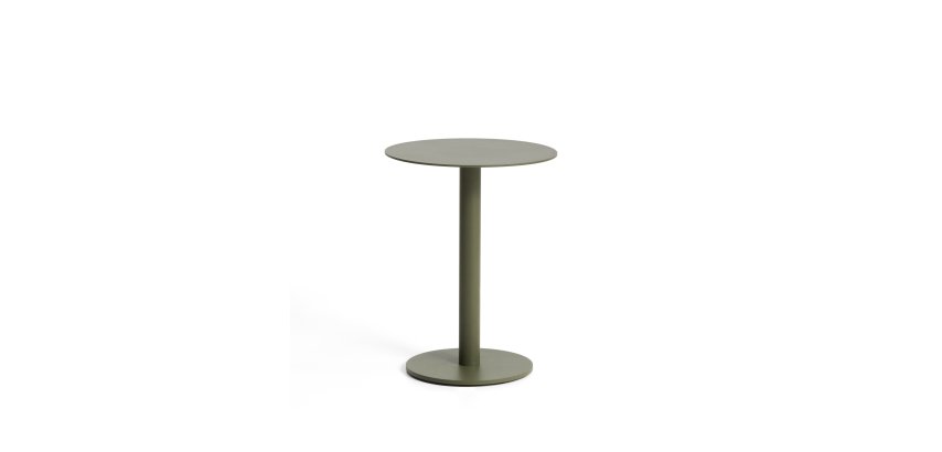 Table auxiliaire Asinara en aluminium vert Ø 40 cm