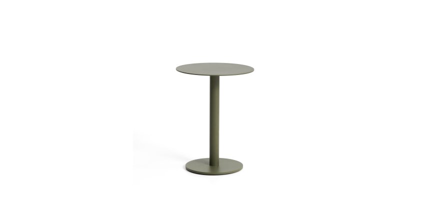 Table auxiliaire Asinara en aluminium vert Ø 40 cm