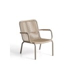 DE_Fauteuil empilable Salis en aluminium taupe et corde synthétique beige
