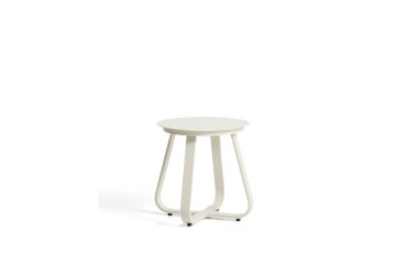 DE_Table auxiliaire d’extérieur Tamaris en aluminium écrue Ø 48 cm