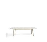 Brela extendable table in natural aluminium 205(287) x 100 cm